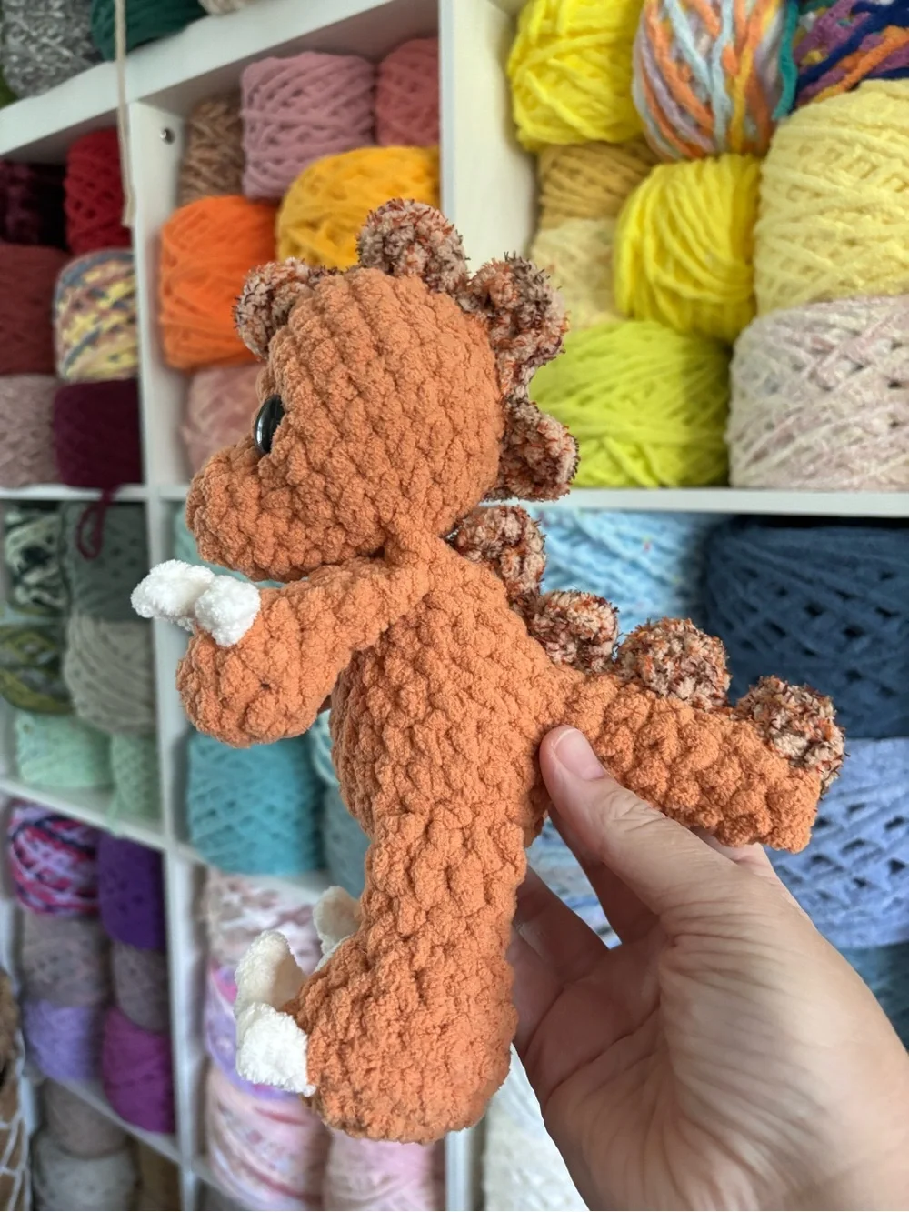 Crochet baby Tyrannosaurus Rex plush handmade